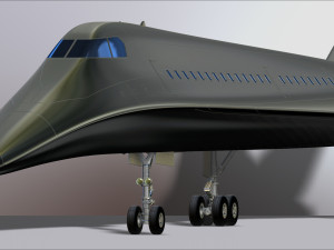 concorde prototype aircraft of the future model printing miniature assembly file stl for 3d printing 3D Print Model