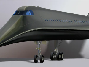 concorde prototype aircraft of the future model printing miniature assembly file stl for 3d printing 3D Print Model