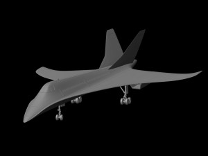 concorde prototype aircraft of the future model printing miniature assembly file stl for 3d printing 3D Print Model