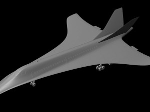 concorde prototype aircraft of the future model printing miniature assembly file stl for 3d printing 3D Print Model