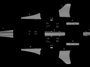 concorde prototype aircraft of the future model printing miniature assembly file stl for 3d printing 3D Print Model