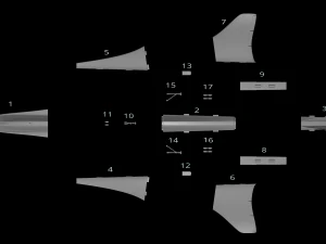 concorde prototype aircraft of the future model printing miniature assembly file stl for 3d printing 3D Print Model