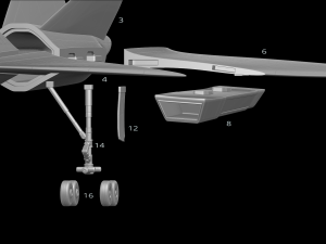 concorde prototype aircraft of the future model printing miniature assembly file stl for 3d printing 3D Print Model