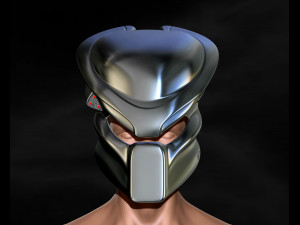 Predator Mask Jungle Hunter File STL OBJ for 3D Printing 3D Print Model