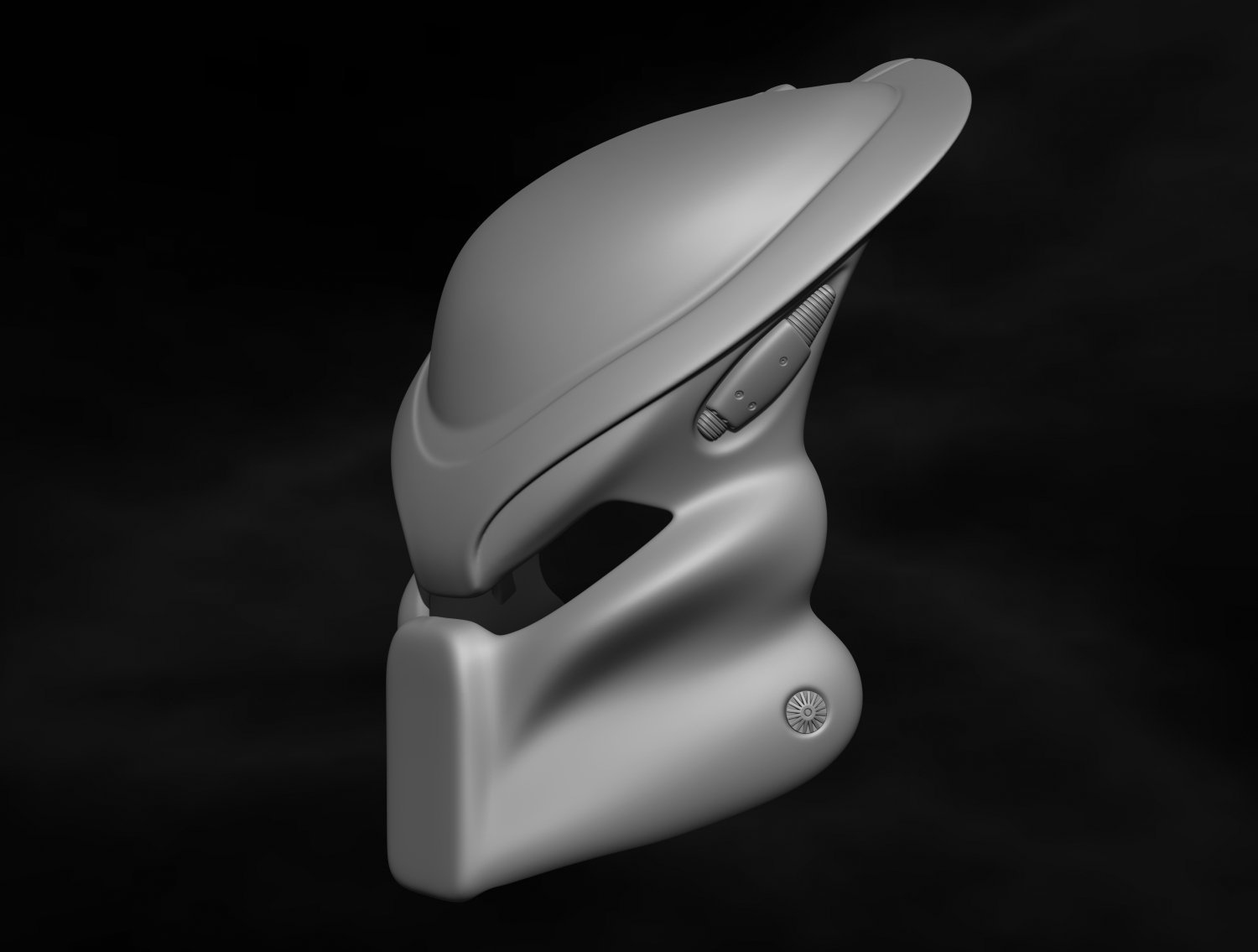 STL file Jungle Predator Yautja mask 4 variations with headband and mesh  eyes optional 👀・3D printer model to download・Cults