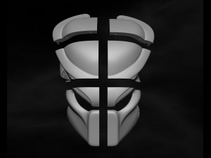Predator Mask Jungle Hunter File STL OBJ for 3D Printing 3D Print Model