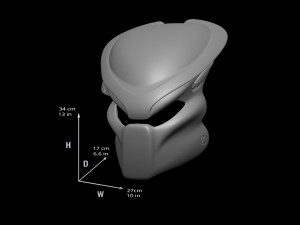 Predator Mask Jungle Hunter File STL OBJ for 3D Printing 3D Print Model