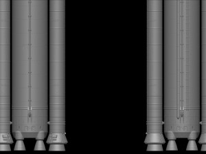 The Space Launch System SLS NASAs Artemis I Moon Rocket with platform File STL-OBJ for 3D Print 3D प्रिंट मॉडल