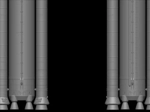 The Space Launch System SLS NASAs Artemis I Moon Rocket with platform File STL-OBJ for 3D Print 3D Print Model