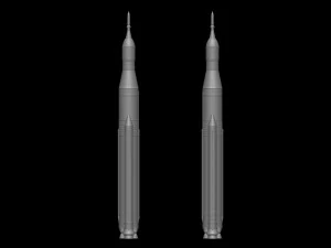 The Space Launch System SLS NASAs Artemis I Moon Rocket with platform File STL-OBJ for 3D Print 3D Print Model
