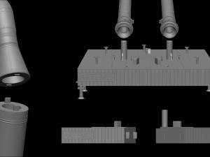 The Space Launch System SLS NASAs Artemis I Moon Rocket with platform File STL-OBJ for 3D Print 3D प्रिंट मॉडल