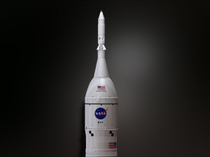 Artemis 1 The Space Launch System SLS NASAs Moon Rocket take off lamp and pedestal File STL-OB 3D Print Model