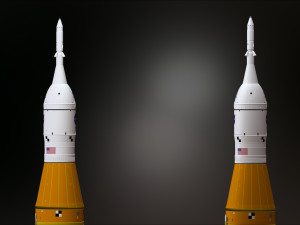 Artemis 1 The Space Launch System SLS NASAs Moon Rocket take off lamp and pedestal File STL-OB 3D Print Model