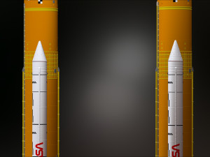 Artemis 1 The Space Launch System SLS NASAs Moon Rocket take off lamp and pedestal File STL-OB 3D Print Model
