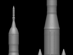 Artemis 1 The Space Launch System SLS NASAs Moon Rocket take off lamp and pedestal File STL-OB 3D Print Model