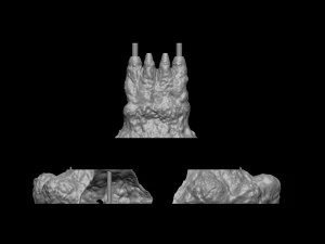 Artemis 1 Il sistema di lancio spaziale SLS Il razzo lunare della NASA decolla con lampada e piedistallo File STL-OB Modello di stampa 3D
