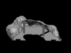 Artemis 1 Il sistema di lancio spaziale SLS Il razzo lunare della NASA decolla con lampada e piedistallo File STL-OB Modello di stampa 3D