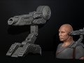 Predator Shoulder Cannon plasma Two Size File STL OBJ for 3D Printing Model Printing Miniature 3D Print Model