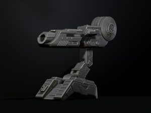 Predator Shoulder Cannon plasma Two Size File STL OBJ for 3D Printing Model Printing Miniature 3D प्रिंट मॉडल