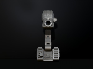Predator Shoulder Cannon plasma Two Size File STL OBJ for 3D Printing Model Printing Miniature 3D प्रिंट मॉडल