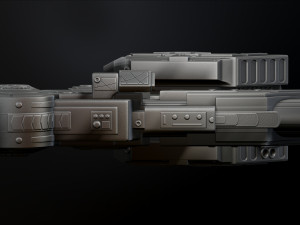 Predator Shoulder Cannon plasma Two Size File STL OBJ for 3D Printing Model Printing Miniature 3D प्रिंट मॉडल