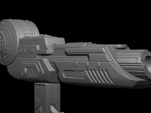 Predator Shoulder Cannon plasma Two Size File STL OBJ for 3D Printing Model Printing Miniature 3D प्रिंट मॉडल