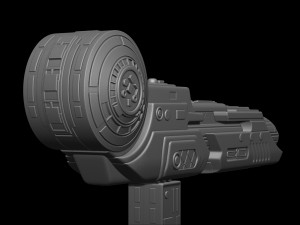 Predator Shoulder Cannon plasma Two Size File STL OBJ for 3D Printing Model Printing Miniature 3D प्रिंट मॉडल