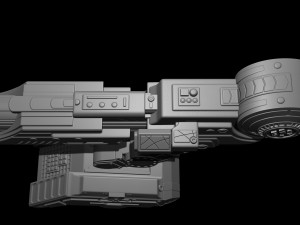 Predator Shoulder Cannon plasma Two Size File STL OBJ for 3D Printing Model Printing Miniature 3D प्रिंट मॉडल