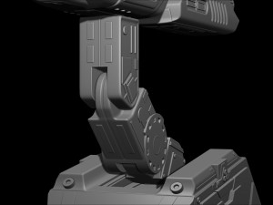 Predator Shoulder Cannon plasma Two Size File STL OBJ for 3D Printing Model Printing Miniature 3D प्रिंट मॉडल