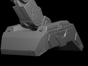 Predator Shoulder Cannon plasma Two Size File STL OBJ for 3D Printing Model Printing Miniature 3D प्रिंट मॉडल