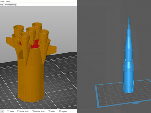 Nasa Saturn V Rocket and Launch Pad Apollo file STL OBJ for 3D Printer Modelo de Impressão 3D