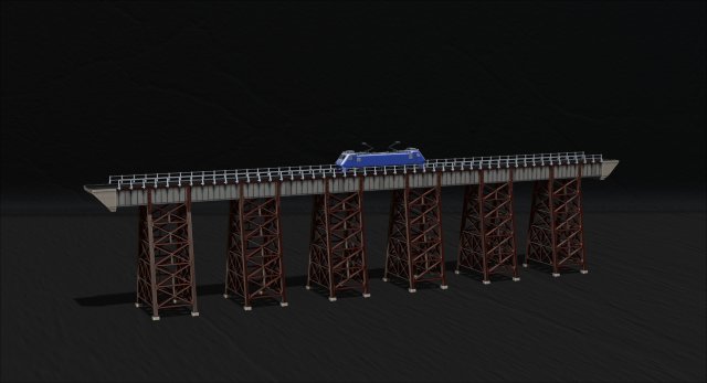 Model bridge H0 scale trains reproduction of the Polvorilla viaduct of the Tren a las Nubes railw 3D Print Model .c4d .max .obj .3ds .fbx .lwo .lw .lws