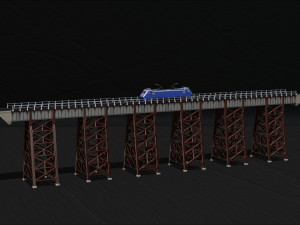 Model bridge H0 scale trains reproduction of the Polvorilla viaduct of the Tren a las Nubes railw 3D Print Model