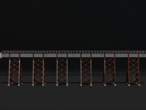 Model bridge H0 scale trains reproduction of the Polvorilla viaduct of the Tren a las Nubes railw 3D Print Model