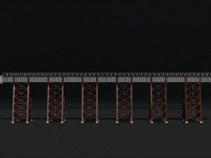 Model bridge H0 scale trains reproduction of the Polvorilla viaduct of the Tren a las Nubes railw 3D Print Model