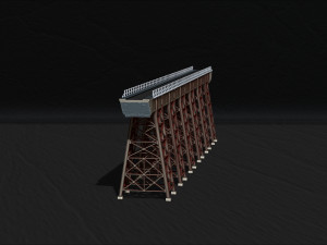 Model bridge H0 scale trains reproduction of the Polvorilla viaduct of the Tren a las Nubes railw 3D Print Model