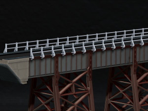 Model bridge H0 scale trains reproduction of the Polvorilla viaduct of the Tren a las Nubes railw 3D Print Model
