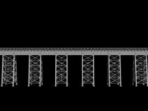 Model bridge H0 scale trains reproduction of the Polvorilla viaduct of the Tren a las Nubes railw 3D Print Model