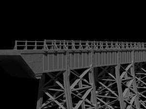 Model bridge H0 scale trains reproduction of the Polvorilla viaduct of the Tren a las Nubes railw 3D Print Model