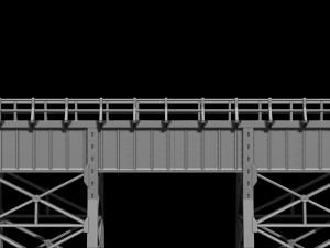 Model bridge H0 scale trains reproduction of the Polvorilla viaduct of the Tren a las Nubes railw 3D Print Model