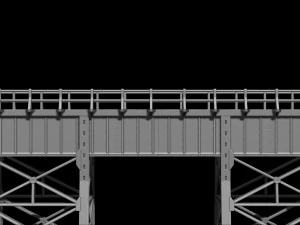 Model bridge H0 scale trains reproduction of the Polvorilla viaduct of the Tren a las Nubes railw 3D Print Model