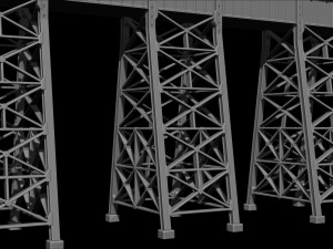 Model bridge H0 scale trains reproduction of the Polvorilla viaduct of the Tren a las Nubes railw 3D Print Model