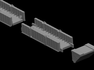 Model bridge H0 scale trains reproduction of the Polvorilla viaduct of the Tren a las Nubes railw 3D Print Model