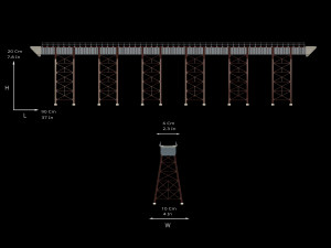 Model bridge H0 scale trains reproduction of the Polvorilla viaduct of the Tren a las Nubes railw 3D Print Model