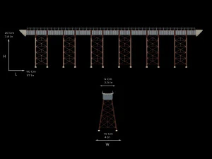 Model bridge H0 scale trains reproduction of the Polvorilla viaduct of the Tren a las Nubes railw 3D Print Model