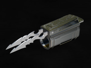 Predator Gauntlet Forearm Right two versions File STL-OBJ for 3D printer 3Dプリントモデル