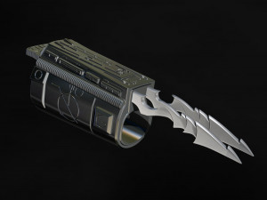 Predator Gauntlet Forearm Right two versions File STL-OBJ for 3D printer 3Dプリントモデル