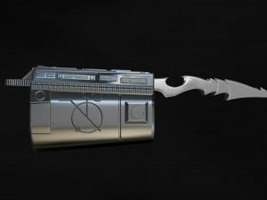 Predator Gauntlet Forearm Right two versions File STL-OBJ for 3D printer 3Dプリントモデル