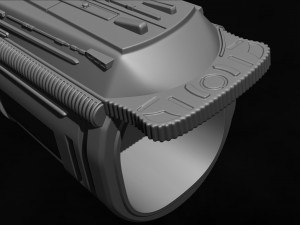 Predator Gauntlet Forearm Right two versions File STL-OBJ for 3D printer 3Dプリントモデル