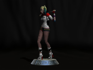 Harley Quinn Suicide Squad file STL-OBJ For 3D printer Modèle 3D